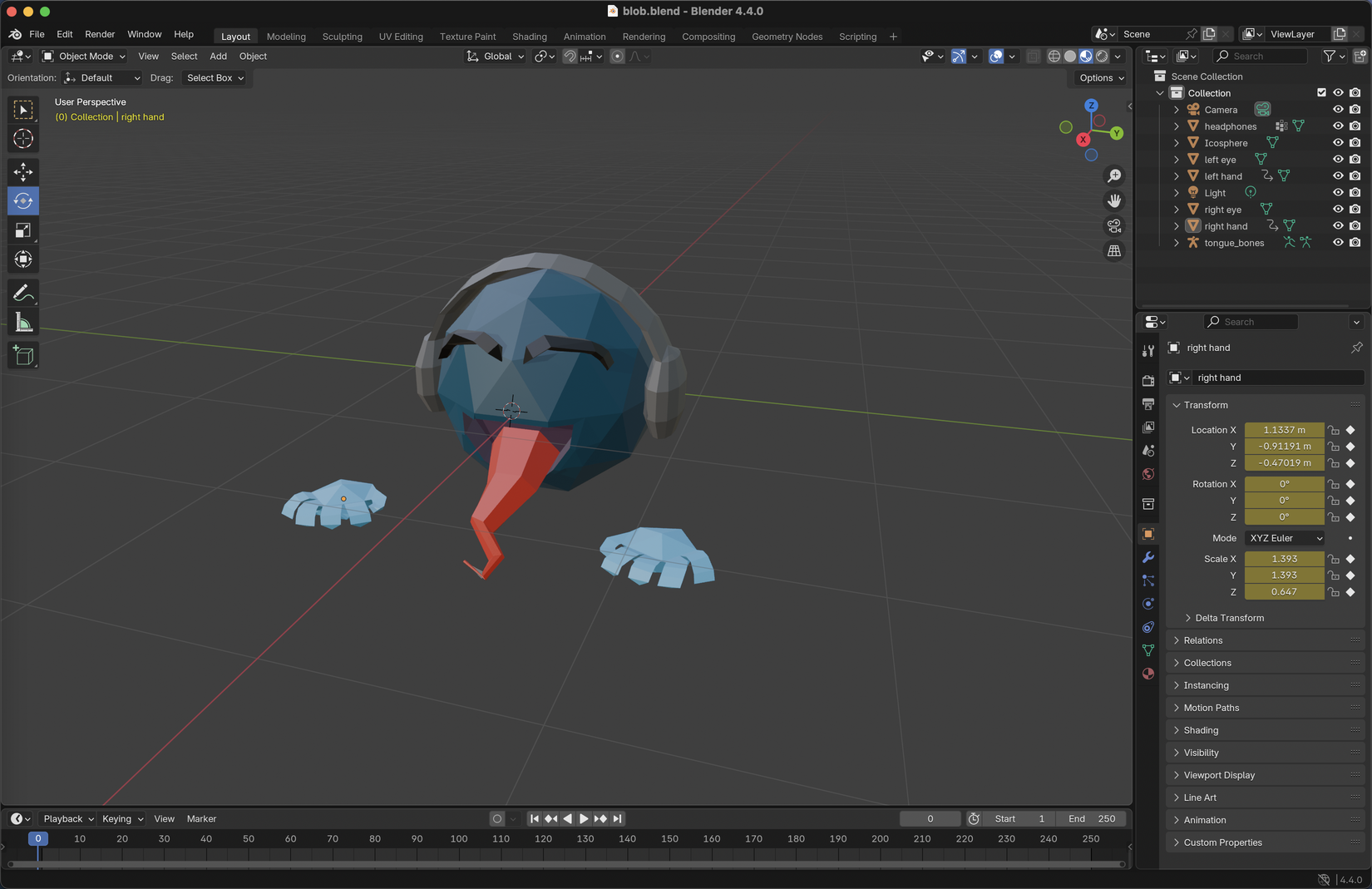 first blob model