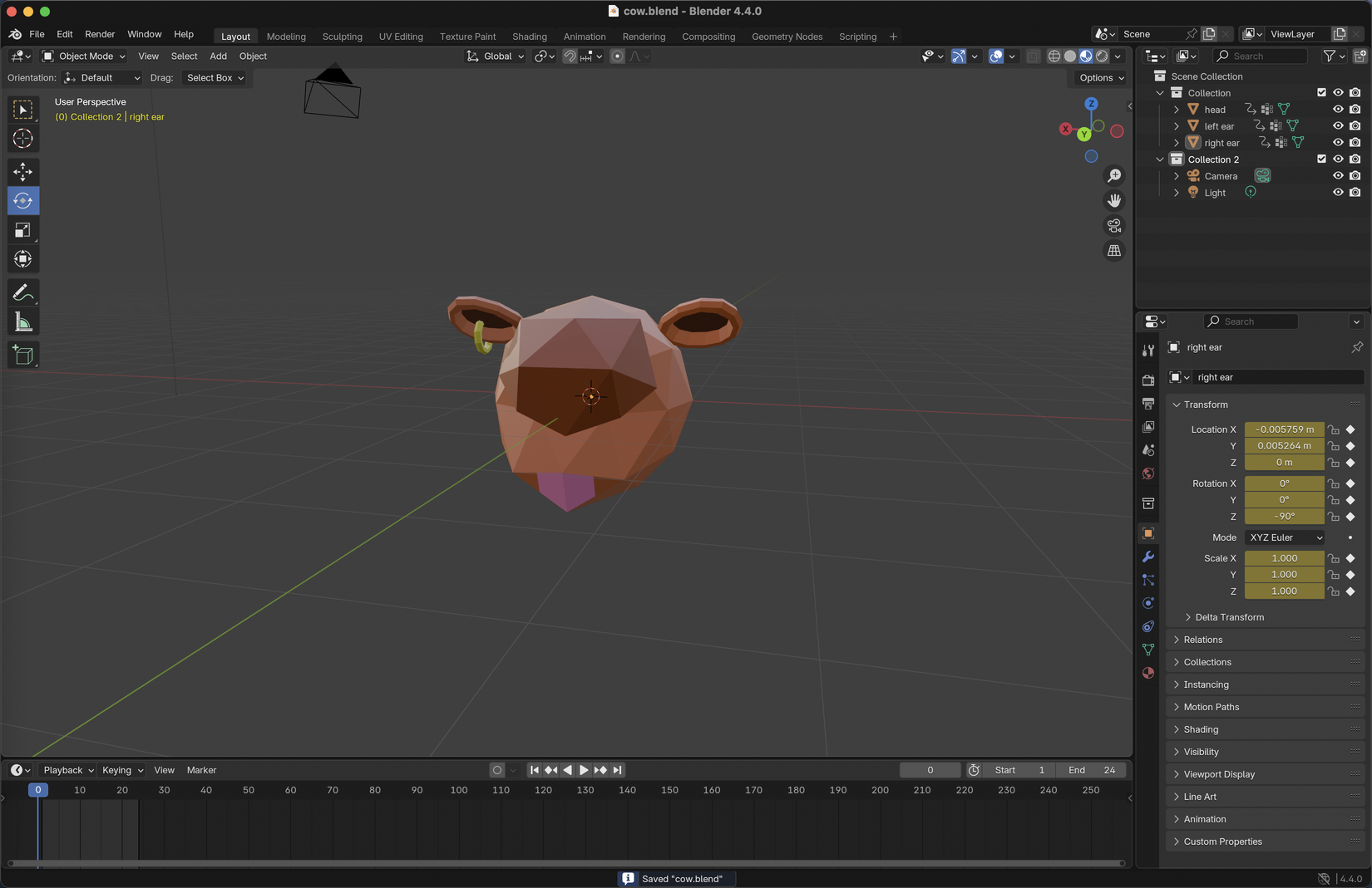 first cow model